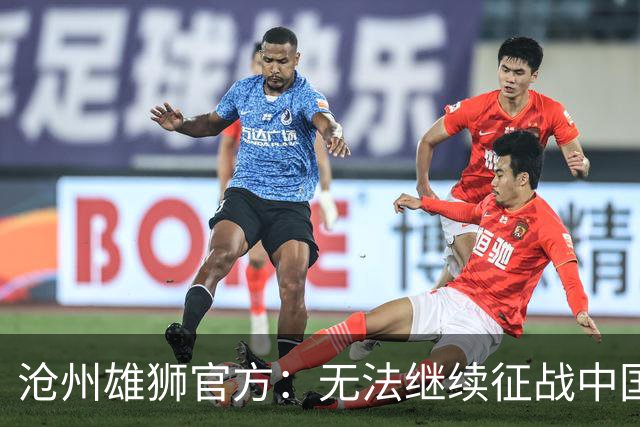 沧州雄狮官方：无法继续征战中国足球职业联赛